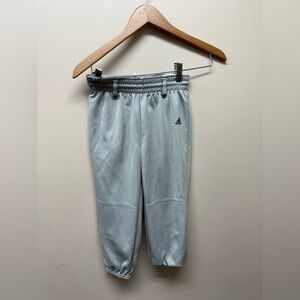 Boys Adidas Kids Gray Baseball Pants size Small.  Good condition